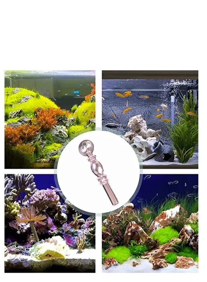 2Pcs Glass Mini inflow Pipe,Inflow Pipe Water PumpAquarium FilterTubing  - Image 2