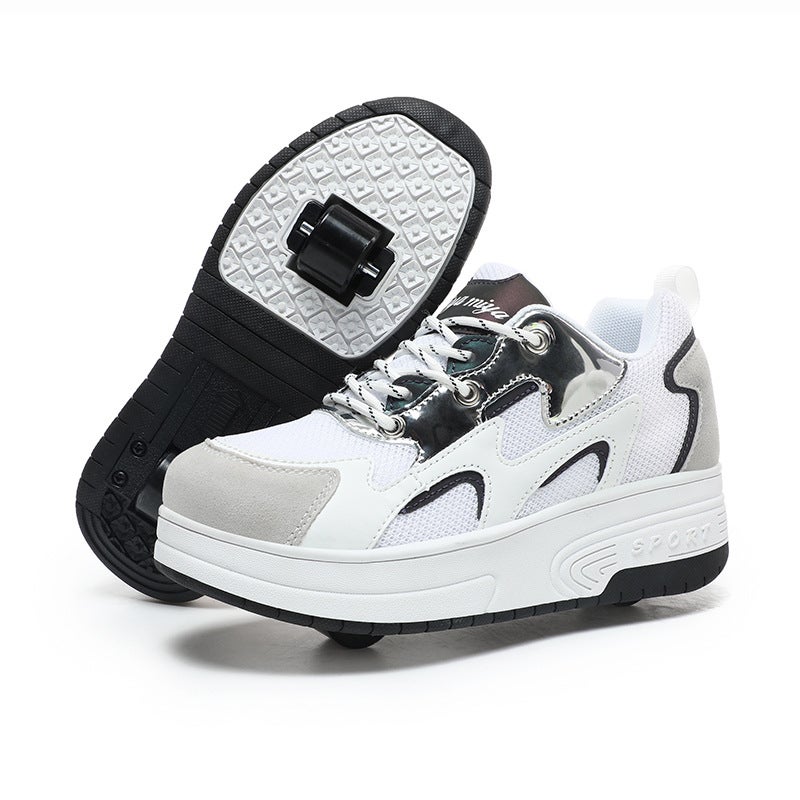 Children'S Roller Shoes With Wheels For Boys And Girls, Detachable Adult Roller Skates For Students - Image 1