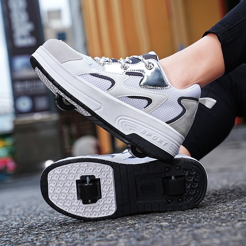 Children'S Roller Shoes With Wheels For Boys And Girls, Detachable Adult Roller Skates For Students - Image 3