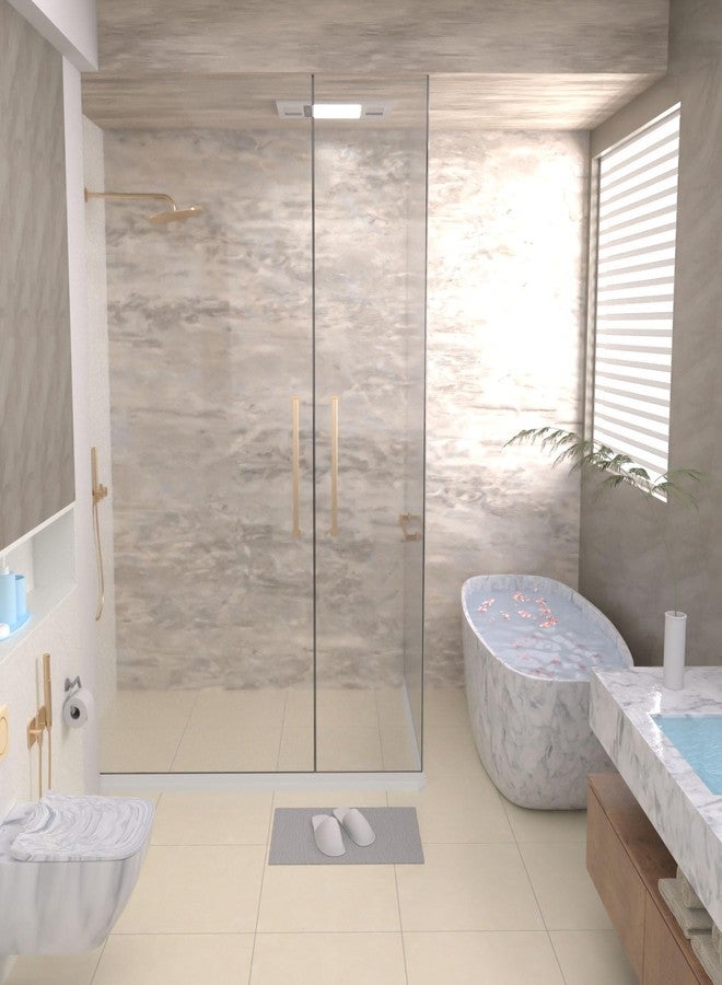 Duzzy 39 Inch Collapsible Shower Threshold Water Dam, Shower Dam Strip Water Stopper, Ideal for Wheelchair Accessible, Suitable for ADA Handicap Showers Bathroom - Image 5