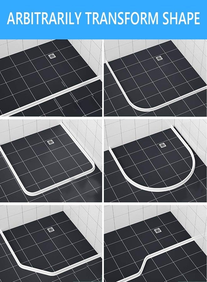 Duzzy 39 Inch Collapsible Shower Threshold Water Dam, Shower Dam Strip Water Stopper, Ideal for Wheelchair Accessible, Suitable for ADA Handicap Showers Bathroom - Image 4