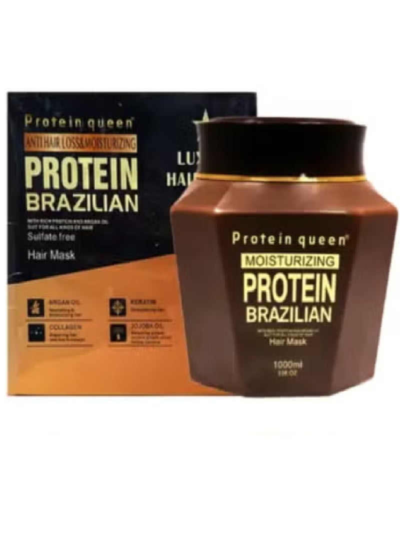 بروتين كوين قناع الشعر البرازيلي المضاد لتساقط الشعر والمرطب بالبروتين 1000 مل