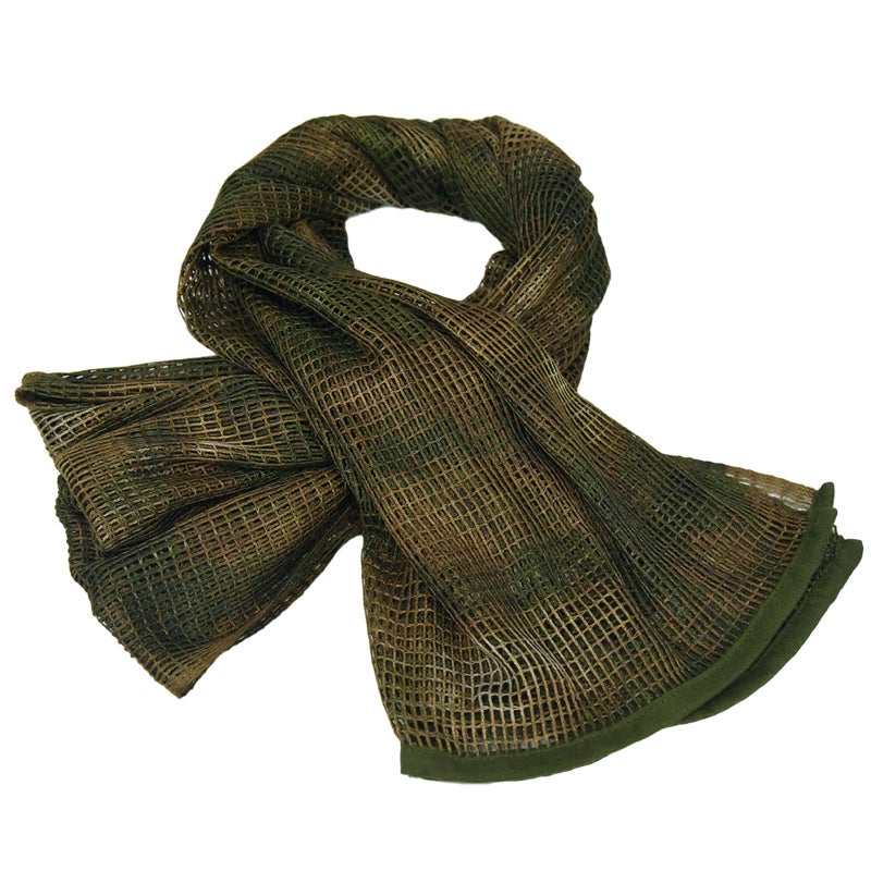 HYOUT Tactical Military Neck Scarves Reversible Woodland Camo Scarf Sniper Veil Desert Shemagh for Wargame Outdoor Sports - Image 1