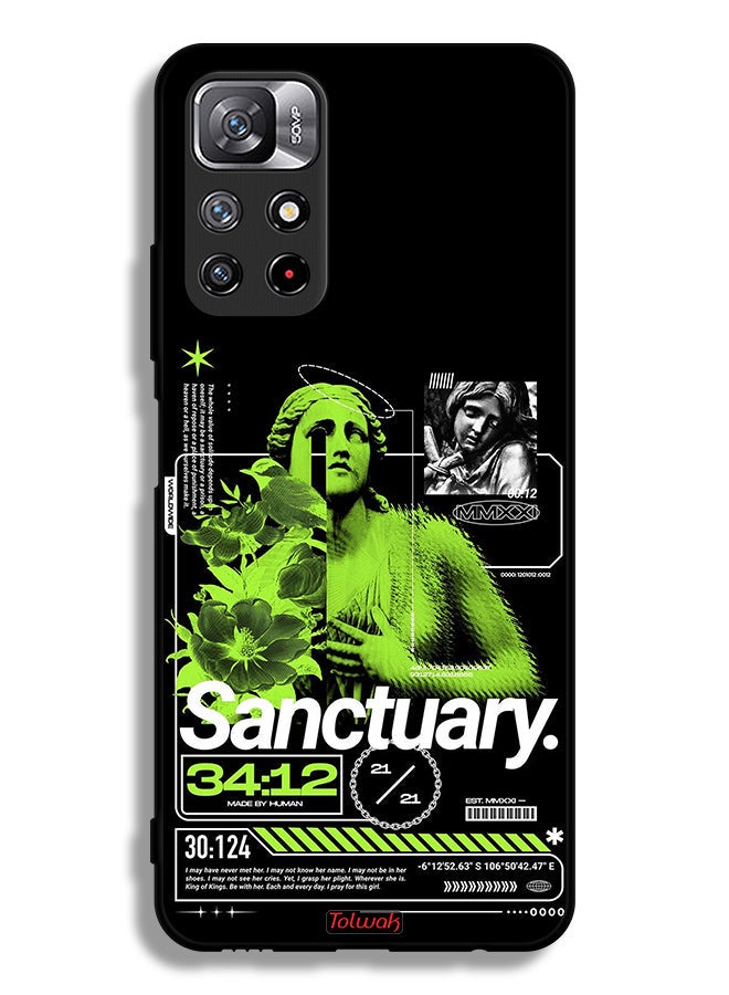 Tolwak Xiaomi Redmi Note 11 4G Protective Case Cover Sanctuary - Image 2