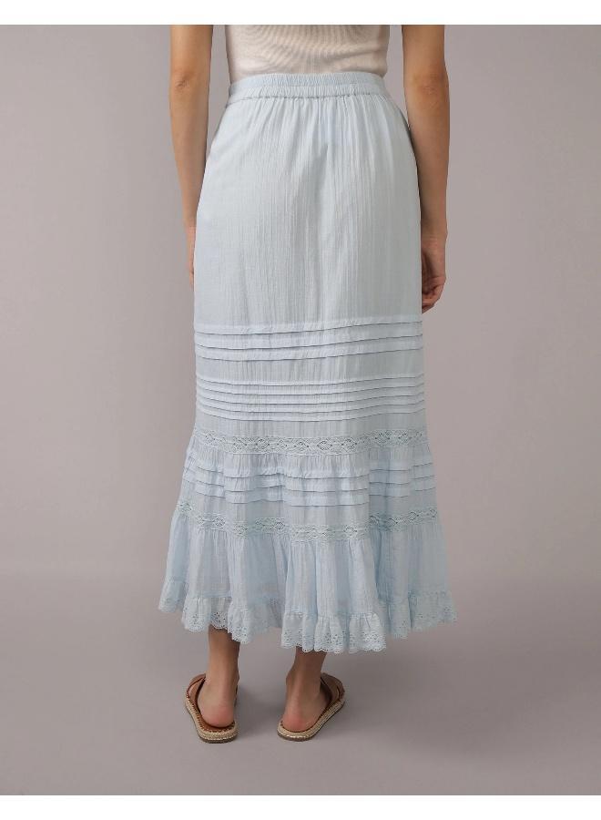 American Eagle AE High-Waisted Lace Maxi Skirt - Image 4