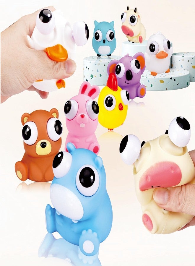 Sepco Animal Squeeze Toys with Pop Out Eyes Eye Popping Stress Relief Toy Balls Fun Fidget Gagdets for Kids Birthday Party Favors 8 Pack - Image 4
