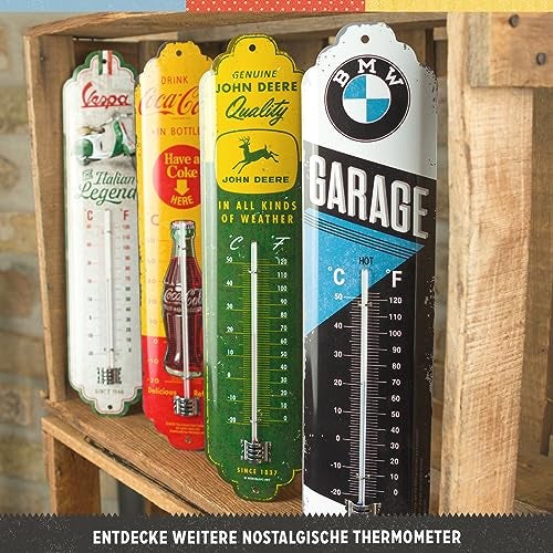 Nostalgic Art Nostalgic-Art Coca-Cola Analogue Thermometer - in Bottles Yellow - Gift Idea for Coke Lovers, Metal, Vintage Design, 6.5 x 28 cm - Image 4