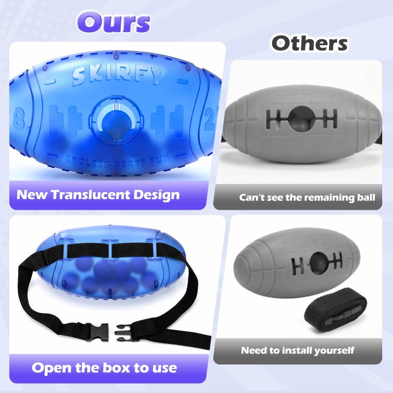 Skirfy Outdoor Party Games for Kids Adults, Translucent 3 Pack Shaking Ball Toy with 60 Balls, Birthday Outdoor Indoor Toys, Family Carnival Birthday Carvinal Game for Boy Girl Age 4-12 - Image 4