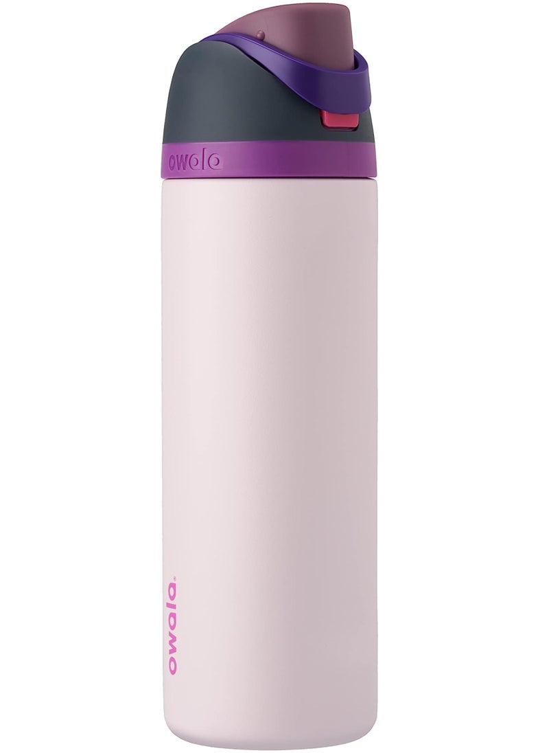 Owala Orginal Owala FreeSip Insulated Stainless Steel Water Bottle with Straw for Sports and Travel, BPA-Free, 24oz, Dreamy Field  - Image 1