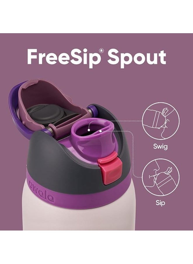 Owala Orginal Owala FreeSip Insulated Stainless Steel Water Bottle with Straw for Sports and Travel, BPA-Free, 24oz, Dreamy Field  - Image 4