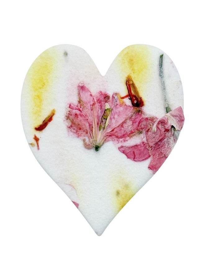 Seed Bloom Heart Seed Paper - 50pcs Small Pink & Yellow Plantable Wildflower, Writable & Plantable Gift for Moms, Plant Lover, & Teachers, Ideal for Weddings, Baby Shower, Memorial, & Celebrations - Image 1