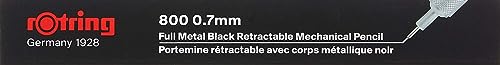 Rotring 800 Retractable Mechanical Pencil 0.7 mm Black Barrel - Image 4