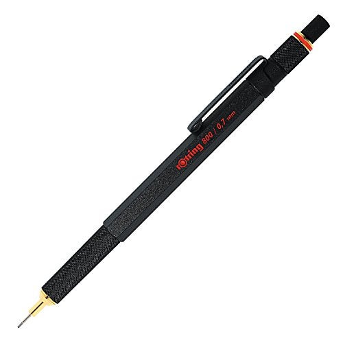 Rotring 800 Retractable Mechanical Pencil 0.7 mm Black Barrel - Image 1