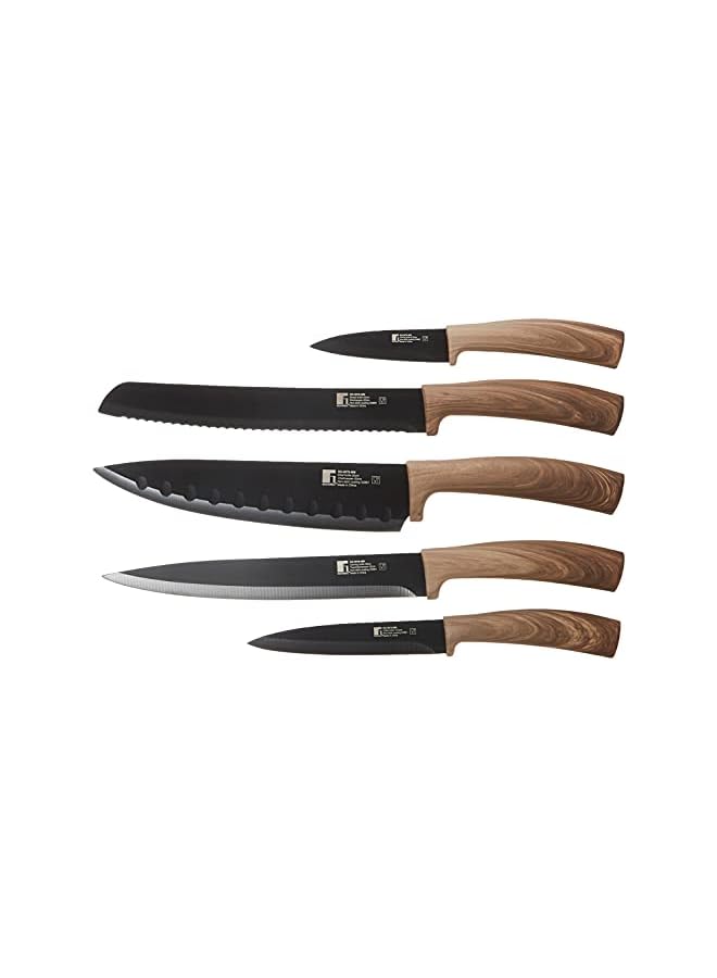 BERGNER Moncayo 6 Pcs Knife Set, Stainless Steel, Brown, BG9078mm - Image 3