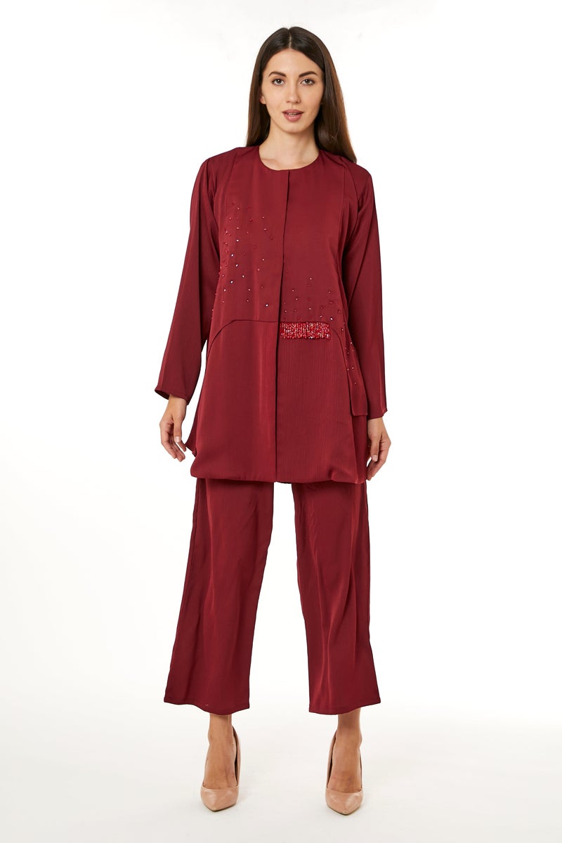Moistreet Crew Neck Top & Pant Set - Image 2
