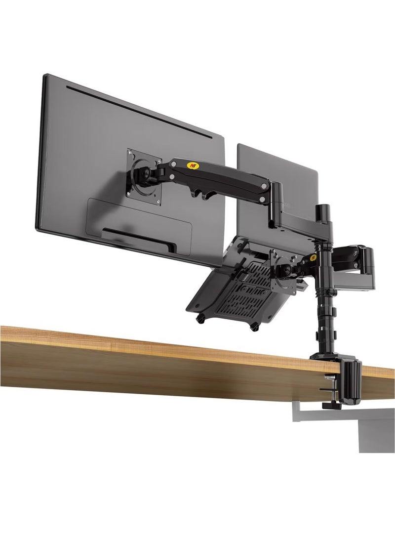 ان بي حامل شاشة NB H180بالزنبرك الغازي + حامل لابتوب مزدوج NB FP لشاشات 17"-27" - Image 2