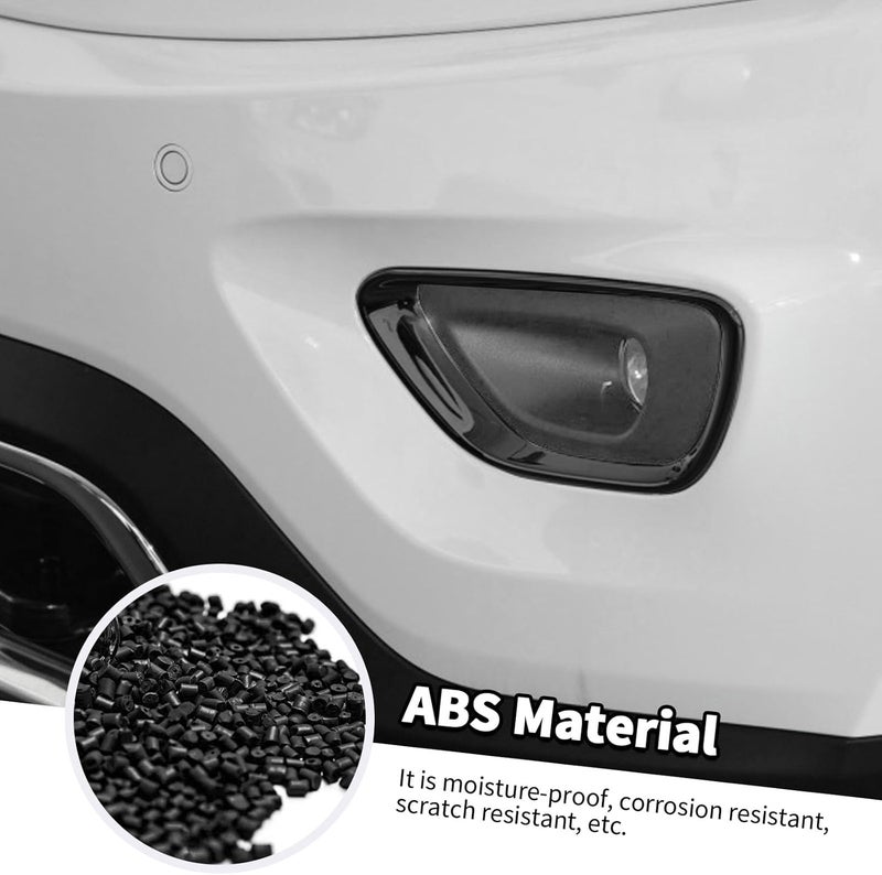 Jimen 7PCS Grille Inserts Cover & 2PCS Front Fog Light Bezel Trim for Jeep Grand Cherokee 2014-2016 - Image 4