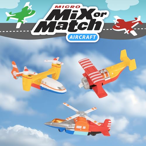 Popular Playthings Magnetic Vehicles for Toddlers 13 Mini Mix or Match Car Toys Set of 8 Gift for Kids Aircraft Airplane with Playmat - Image 5