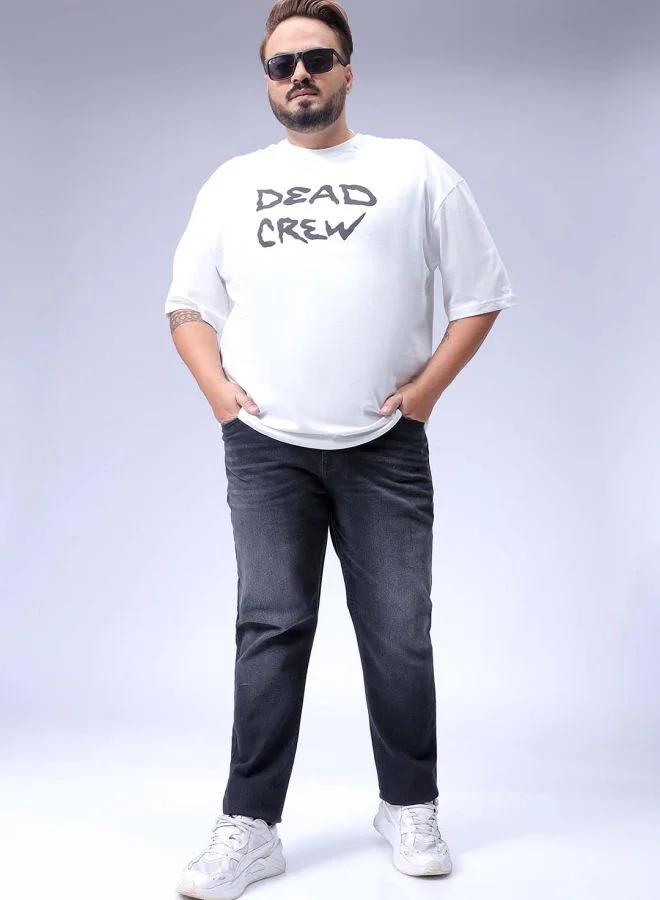 هاردسودا Men Plus Size Slim Fit Solid Mid-Rise Stretchable Jeans