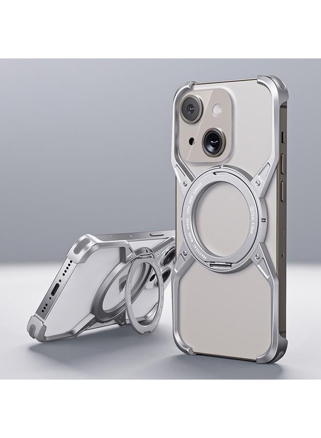Zaboon Case For iPhone 13 / 14 / 15 Aluminum Alloy Frameless 360-Degree Rotating Phone Case - Image 1