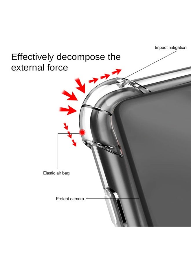 Generic For Nothing Phone (2a) Clear Phone Case with Camera Protection Transparent Reinforced Corner Bumper Thin Slim Soft TPU Cover Shockproof Protective Shell  - Image 5