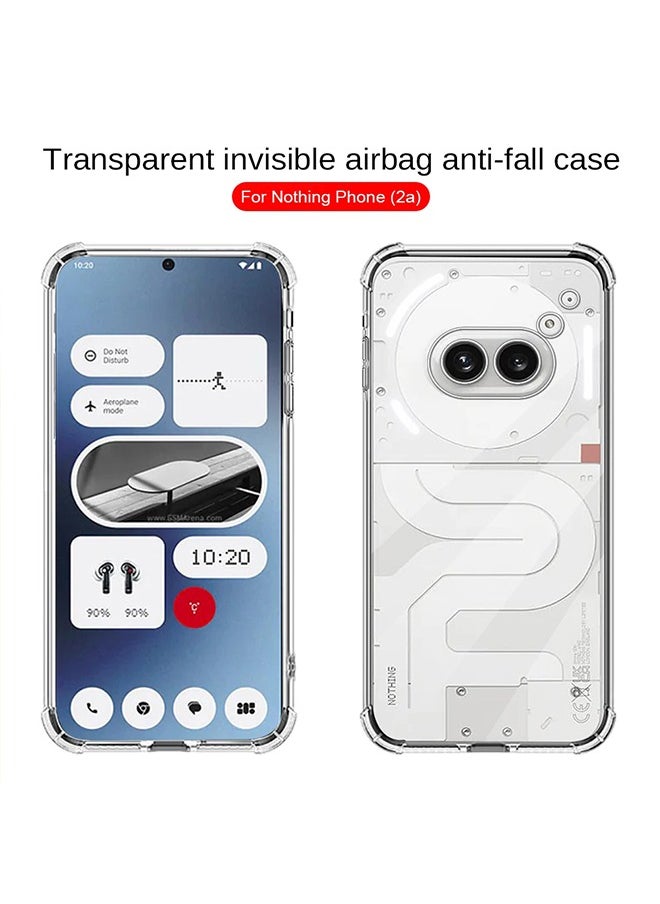 Generic For Nothing Phone (2a) Clear Phone Case with Camera Protection Transparent Reinforced Corner Bumper Thin Slim Soft TPU Cover Shockproof Protective Shell  - Image 3