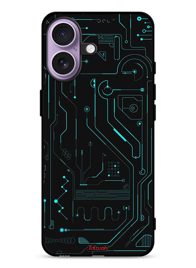 Tolwak Apple iPhone 17 Protective Case Cover Digital Art Circuits Minimalism Multiple Display - Image 1