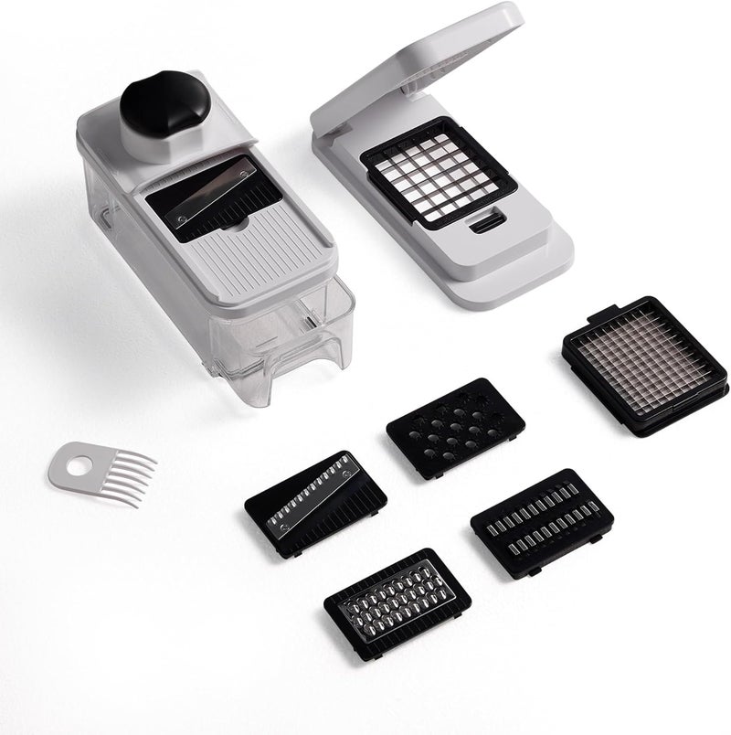 CAROTE Mandoline Slicer Vegetable Chopper with Container, Food Chopper Vegetable Cutter, Cheese Graters, Dicer for Kitchen, BPA-Free Kitchen Gadgets with Safety Holder - Image 1