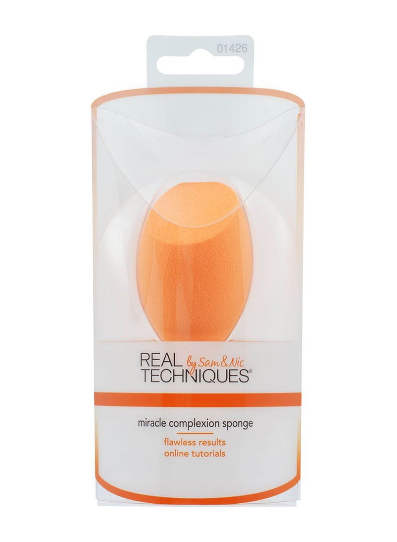 REAL TECHNIQUES Miracle Complexion Foundation Makeup Sponge Orange - Image 2