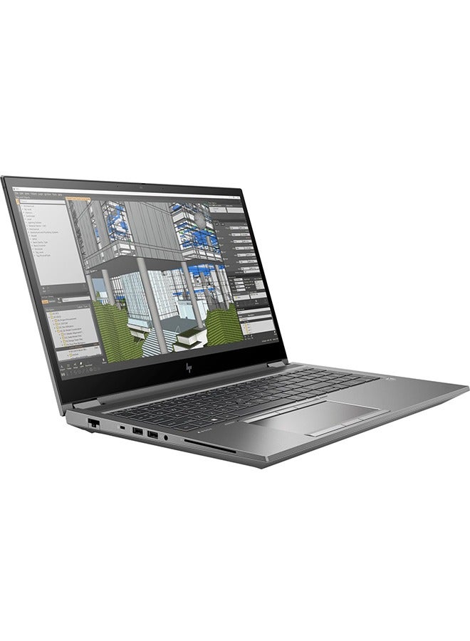 HP حاسوب ZBook Fury 15 G7 المحمول مع شاشة 15.6 بوصة بدقة Full HD (1920X1080)، معالج Core i7-10850H/1TB SSD/32GB RAM DDR4/Windows 10 Pro/رسومات NVIDIA ‎Quadro T1200 - Image 2