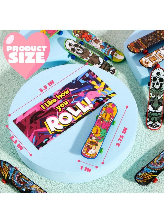 JOYIN 30 Packs Valentine's Day Mini Finger Skateboards with Cards, Classroom Exchange Gift for Kids, Kids Toys Party Favor, Classroom and Holiday Reward Prizes - Image 5