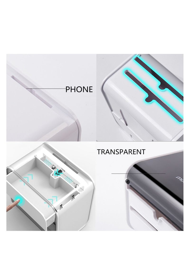 Sharpdo Punch-free Bathroom Waterproof Tissue Box Wall Hanging Bathroom Roll Paper Box Drawer Type Household Tissue Storage Box - Image 5