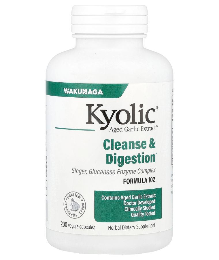 kyolic Aged Garlic Extract™ Cleanse & Digestion Formula 102 200 Veggie Capsules