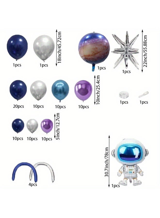 جاياتو 91PCS رواد الفضاء البالون حول حلقات قوس الأقواس - Image 2