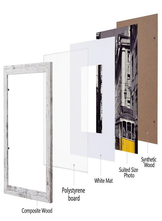eletecpro 8x10 Picture Frames Set of 10, Photo Frames with 2 Mats Display 4x6 or 5x7 Photo, or 8x10 without Mat, Home Decor Gallery Frame for Table Top or Wall Mounting, Horizontally or Vertically - Image 2