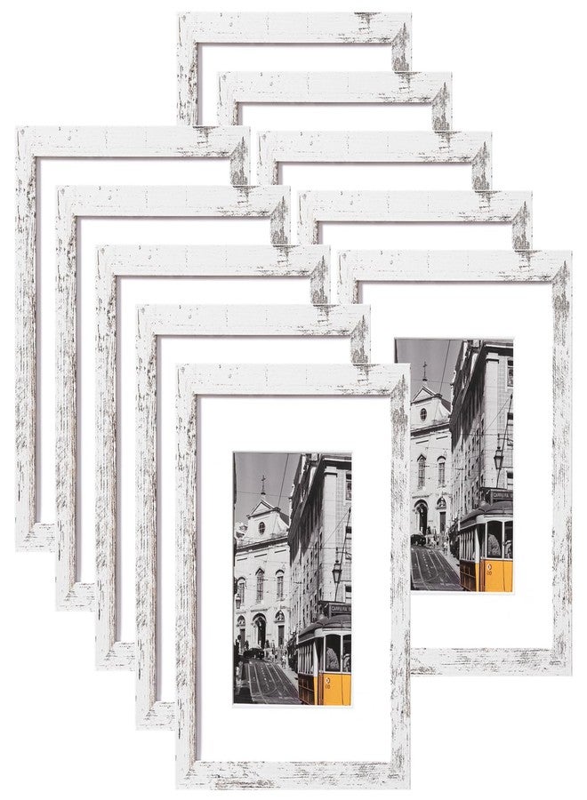 eletecpro 8x10 Picture Frames Set of 10, Photo Frames with 2 Mats Display 4x6 or 5x7 Photo, or 8x10 without Mat, Home Decor Gallery Frame for Table Top or Wall Mounting, Horizontally or Vertically - Image 1