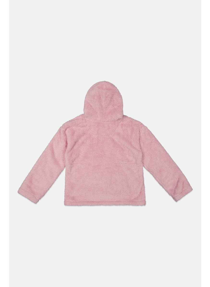 Levi's - Kids Girl Brand Logo Long Sleeve Hoodies, Pink - Image 1
