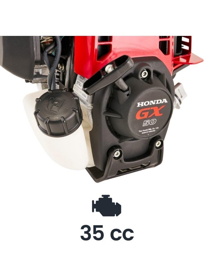 Stiga Mountfield Stiga 50cc 4-Stroke Petrol Engine Brush Cutter BC-450 HD with Straight Shaft, Double Bike-Style Handle, and 45 cm Cutting Width. Made in Italy. - Image 4