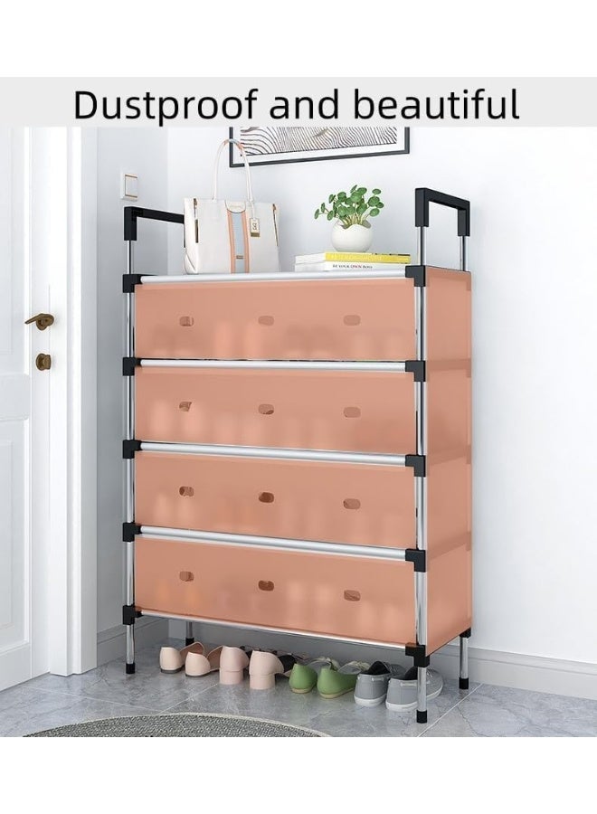 FALAHOM 6 Tier Modern Unisex Shoe Rack, 24-30 Pairs Capacity, Adjustable, Dustproof, Sturdy, Freestanding, Closet Organizer - Image 5