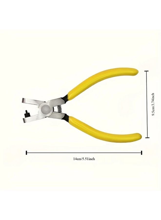 1pc Carbon Steel Punching Pliers 2mm Precision Tool for Leather Straps Shoelaces Pet Collars - Image 4