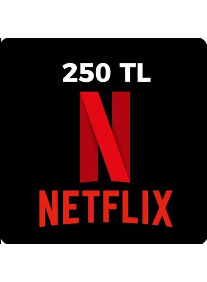Turkey Netflix Digital Card - 250 TL
