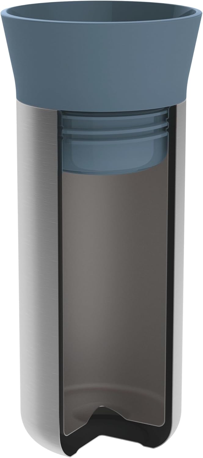 BergHOFF Leo Stainless-Steel Thermal Mug - Blue - 330ml / 11.15 Fl oz - Image 5