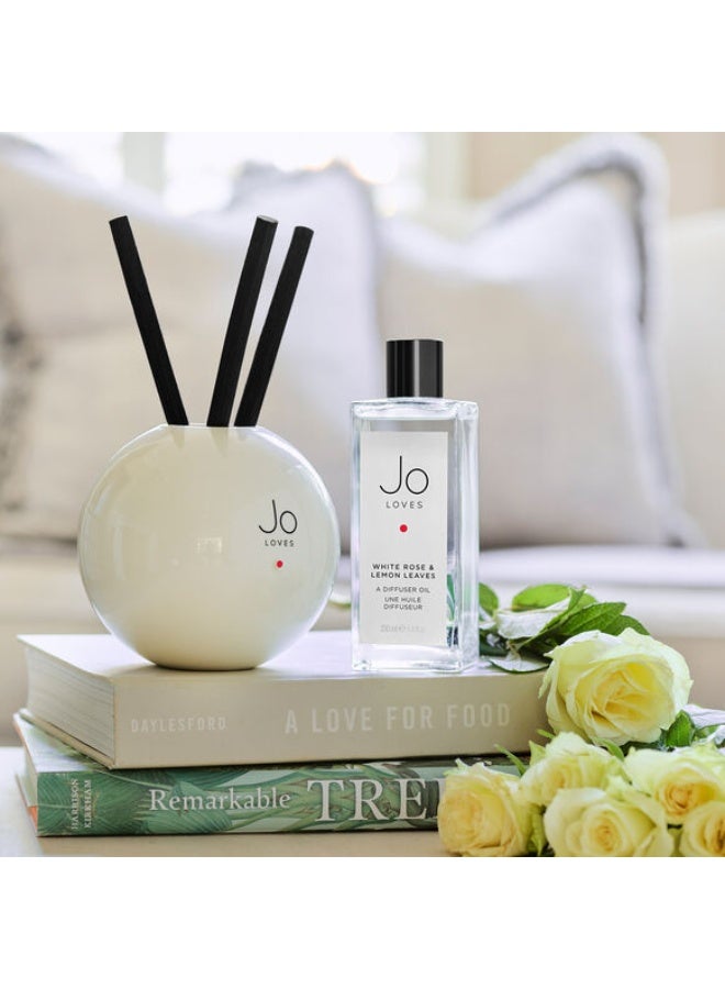 جو لوفز عبوة إعادة تعبئة معطر جو - ورد أبيض وأوراق ليمون 200 مل - Image 3