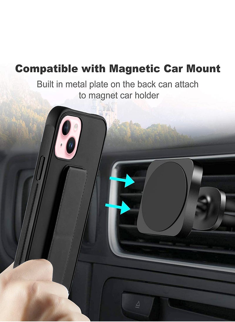 Wtech TPU Rubber Silicone Hand Grip Protective Phone Case Cover For Apple iPhone 15 Black  - Image 3
