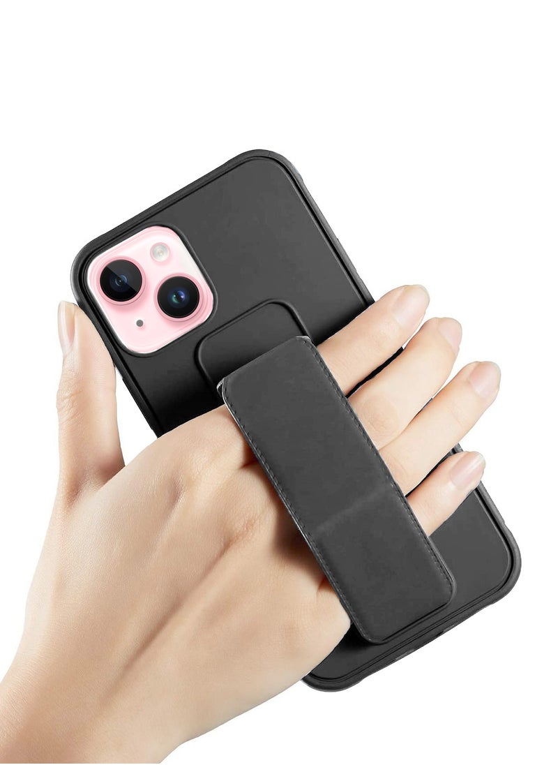 Wtech TPU Rubber Silicone Hand Grip Protective Phone Case Cover For Apple iPhone 15 Black  - Image 2