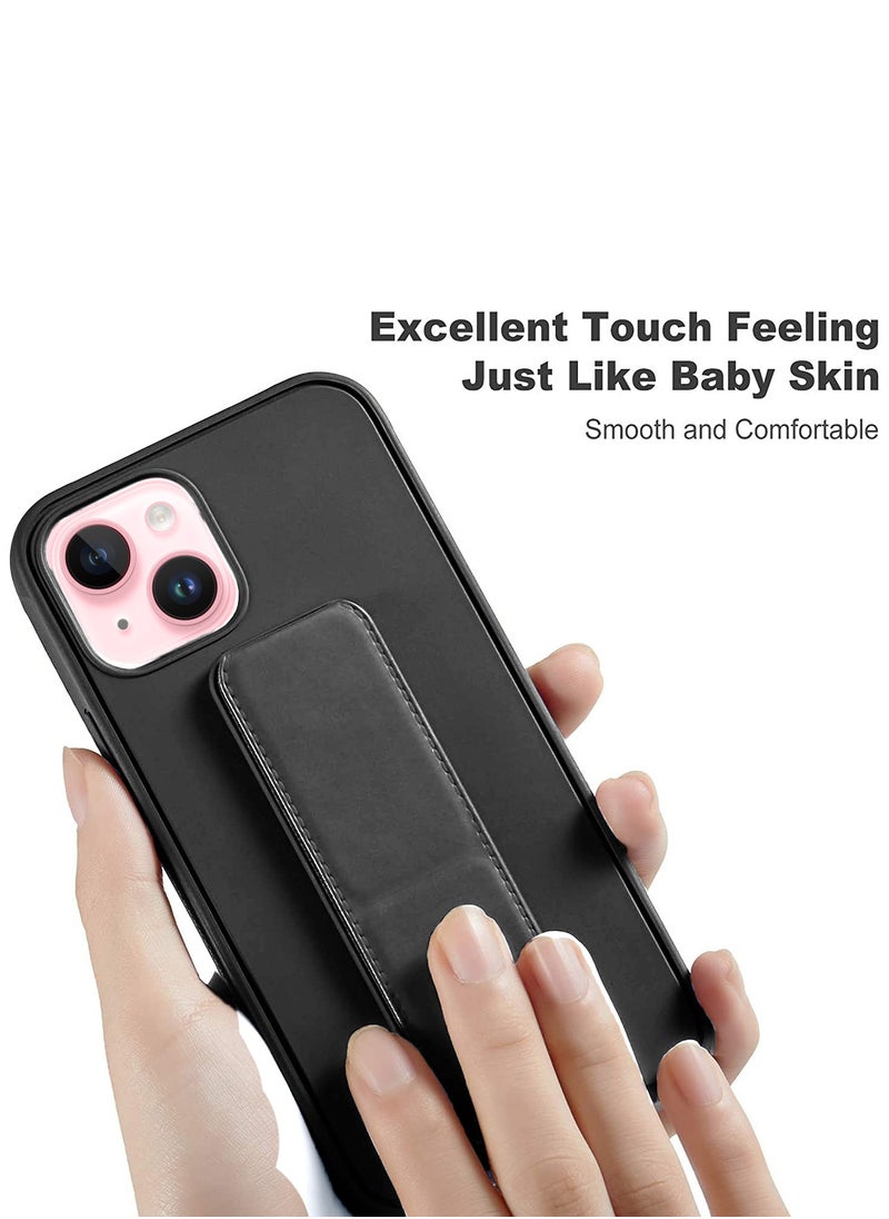 Wtech TPU Rubber Silicone Hand Grip Protective Phone Case Cover For Apple iPhone 15 Black  - Image 4