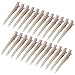 Bantoye 24 Packs Duck Bill Clips Bantoye 335 Inches Rustproof Metal Alligator Curl Clips with Holes for Hair Styling Hair Coloring GS Brown - Image 2