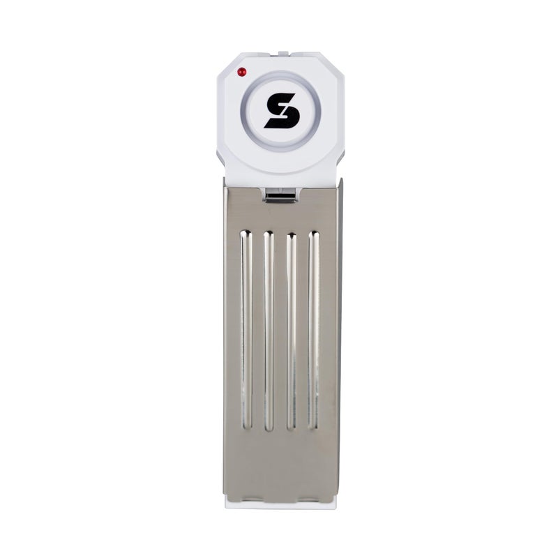 SABRE 120 dB Wedge Door Stop Security Alarm Extremely Loud Wireless Alarm Siren Audible Up To 1500 Ft NonSkid Pad Compact Alarm Great for Home Travel Apartment or Dorm