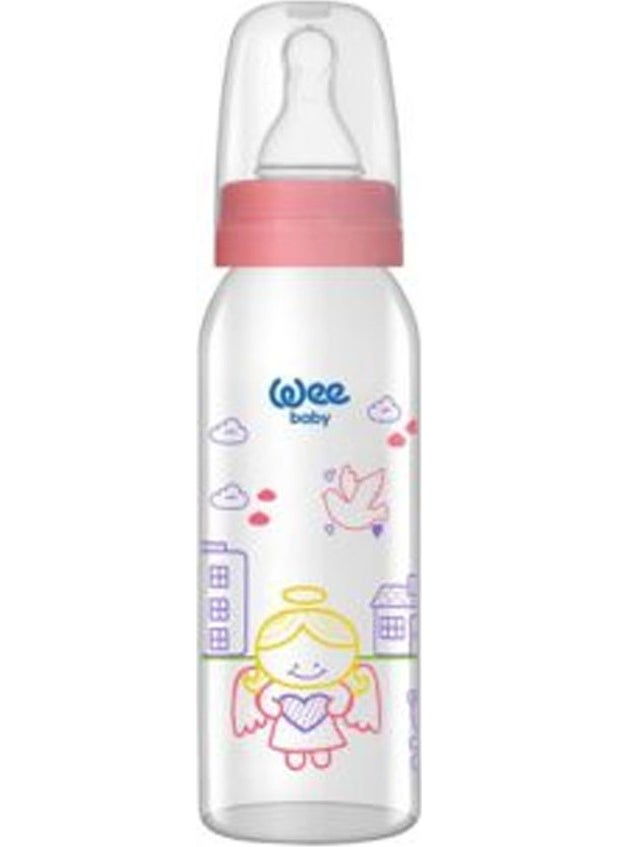 Wee baby - 876 Glass Bottle 250 ml - Pink - Image 1