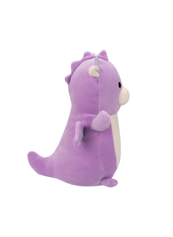 Squishmallows - 10 inch Dina Purple Dragon Hugmee , Officially Licensed Kellytoy Plush Toy, Colorful Soft Toy, Gift for Kids, Girls & Boys Washable Squishy Stuff Toy Multicolor All Age - Image 1